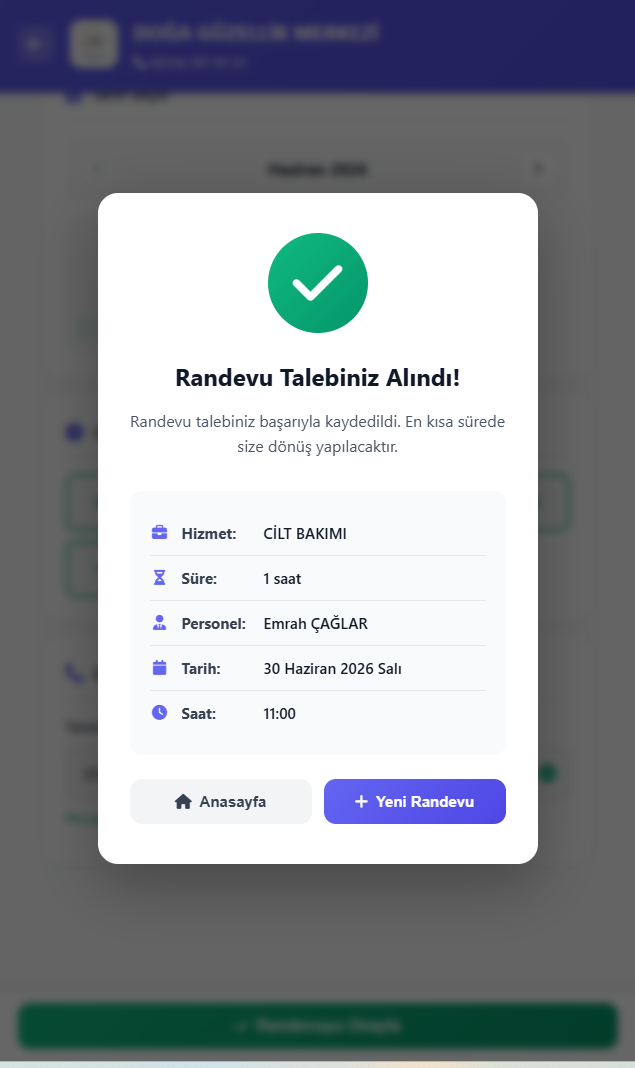 Randevu Onayı
